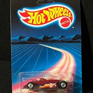 1980's Hot Wheels Thunderstreak Indy Car Dark Red/Purple 3998 Toy Car New Sealed
